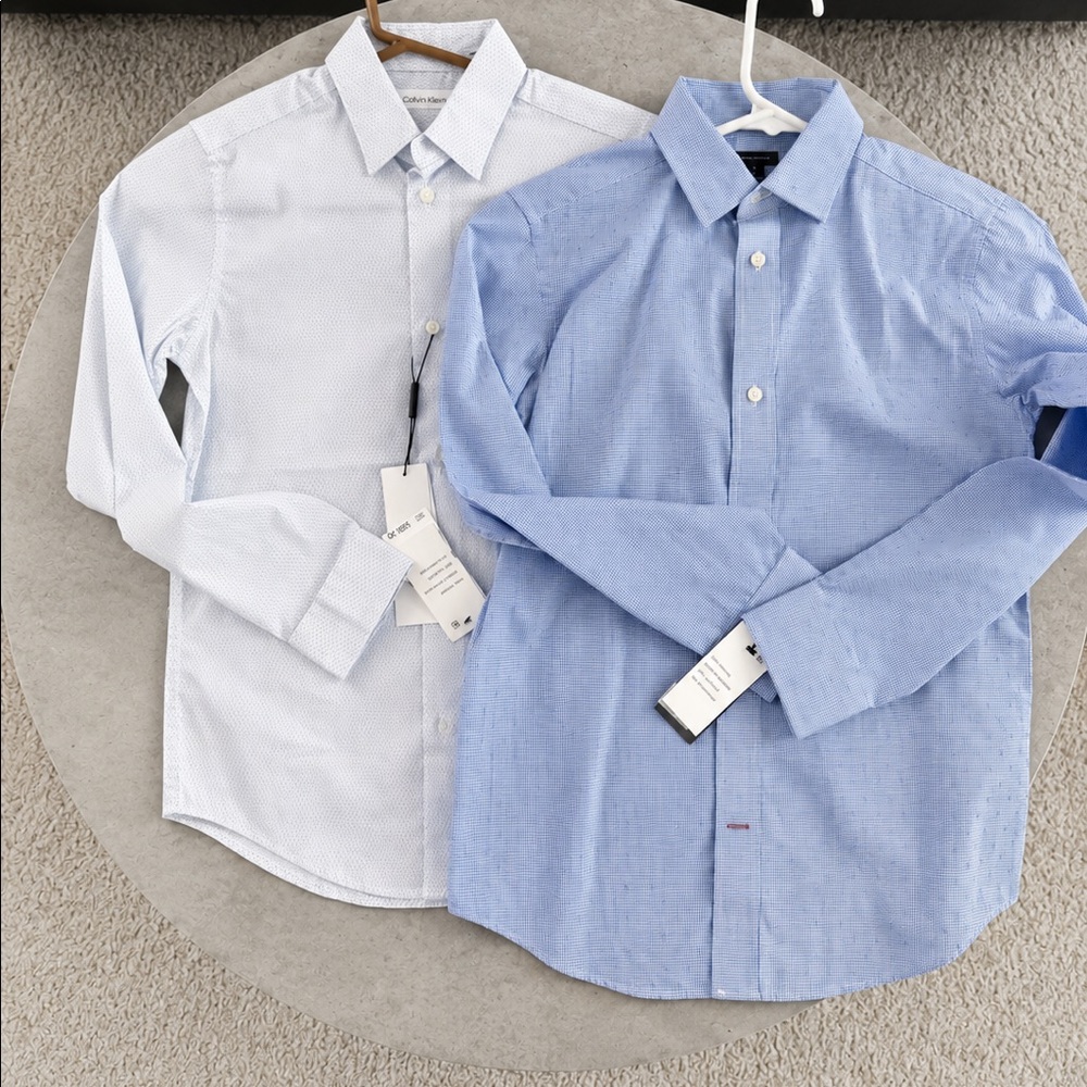 Boys Dress Shirt Bundle Size 12 – Calvin Klein & Tommy Hilfiger – NWT New With T